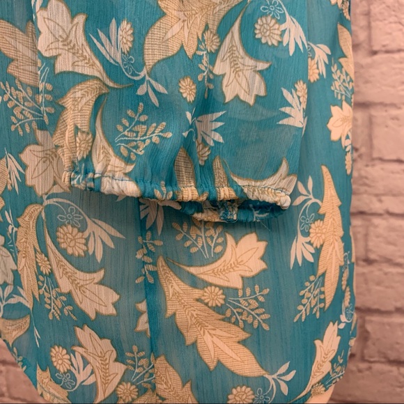 Zac & Rachel Boho 3/4 Sleeve Print Blouse - Picture 7 of 13